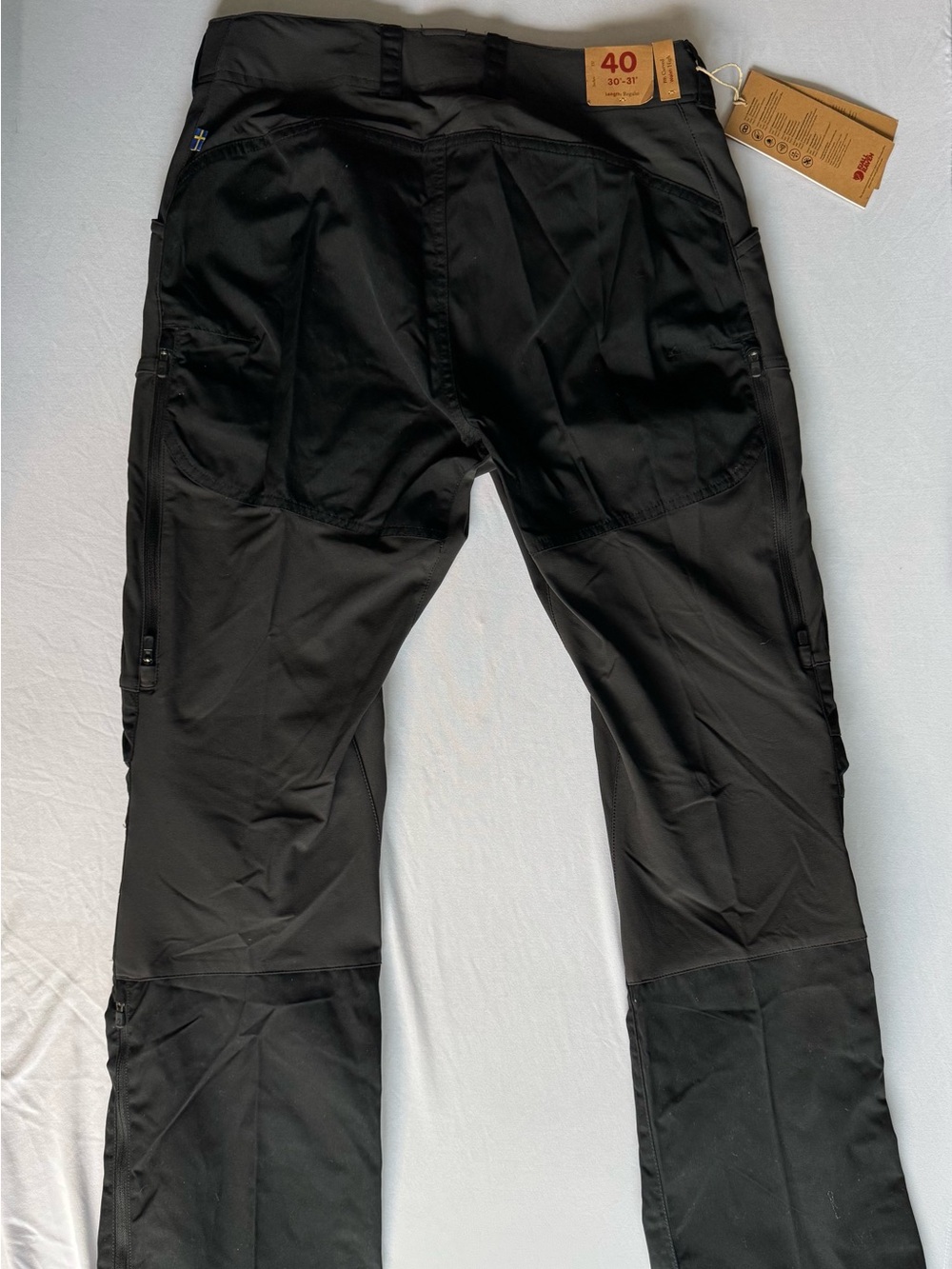Fjallraven Keb Trousers Curved Women Black Hiking Pants 89852 NWT EU 34 40